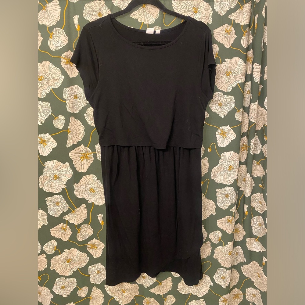 GAP maternity/nursing t shirt overlay dress